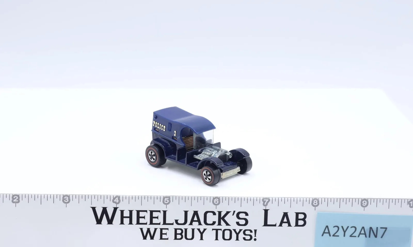 Paddy Wagon Dark Blue 1969 Hot Wheels Mattel Redlines Vintage RL NICE!