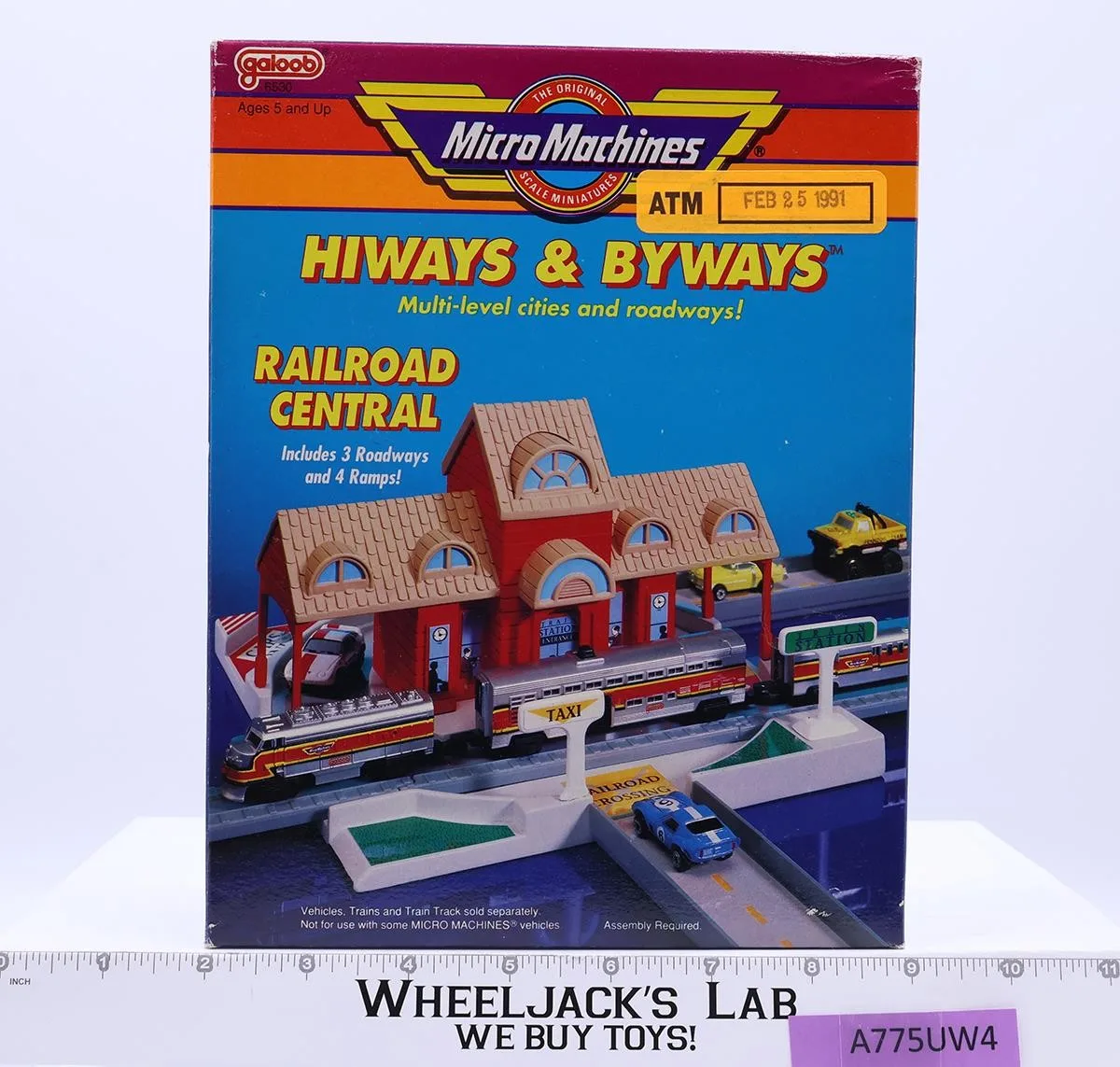 Railroad Central SAMPLE Micro Machines Hiways & Byways 1990 Galoob NEW MIB