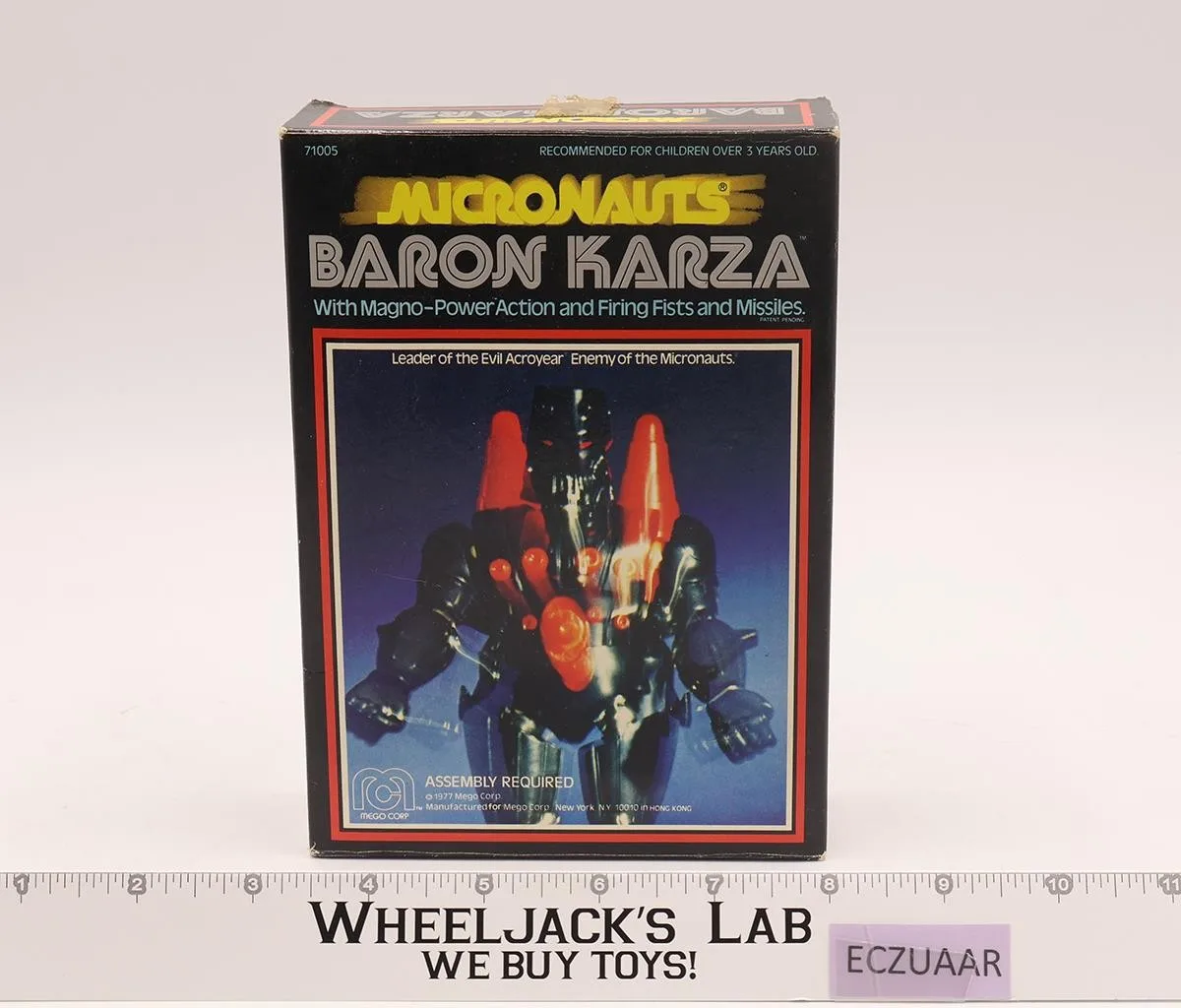 Baron Karza 100% Complete W/ Box 1977 Micronauts Mego Vintage Action Figure