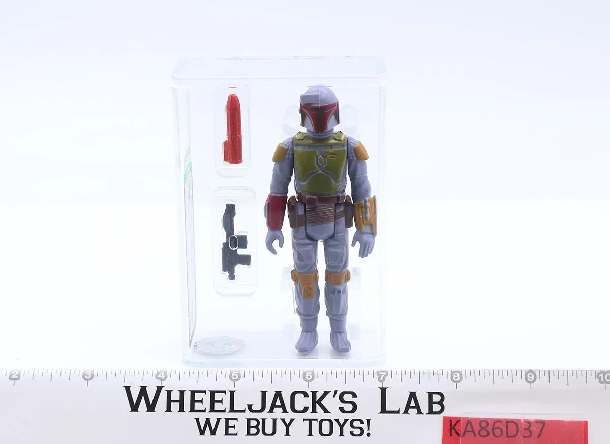 Boba Fett Removable Rocket Hong Kong AFA GRADED 80+ Star Wars 1979 Kenner Figure