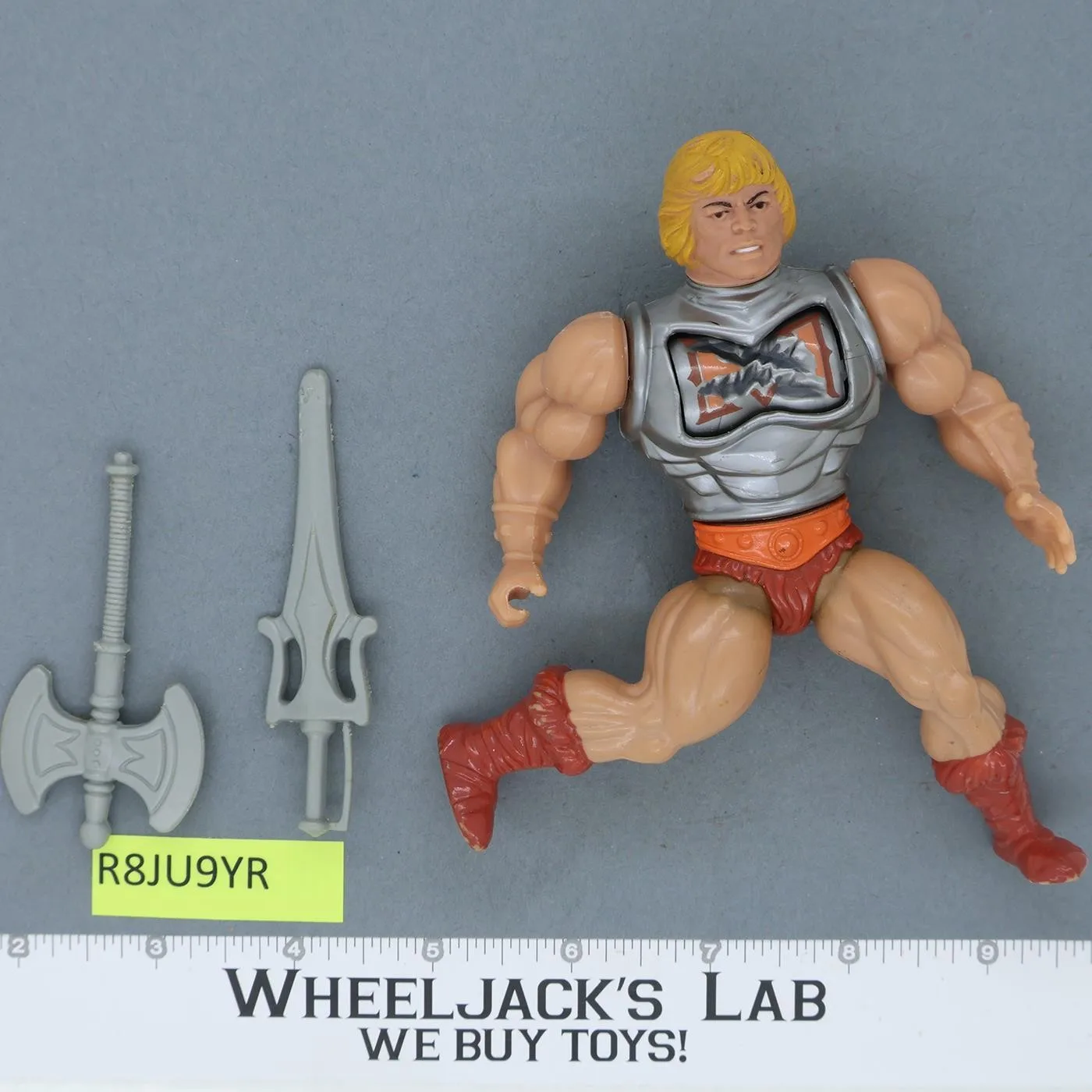 Battle Armor He-Man 100% Complete Masters of the Universe MOTU 1984 Mattel