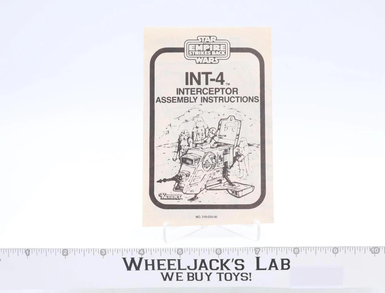 INT-4 Interceptor Instruction Manual 1982 Star Wars ESB Kenner Vintage
