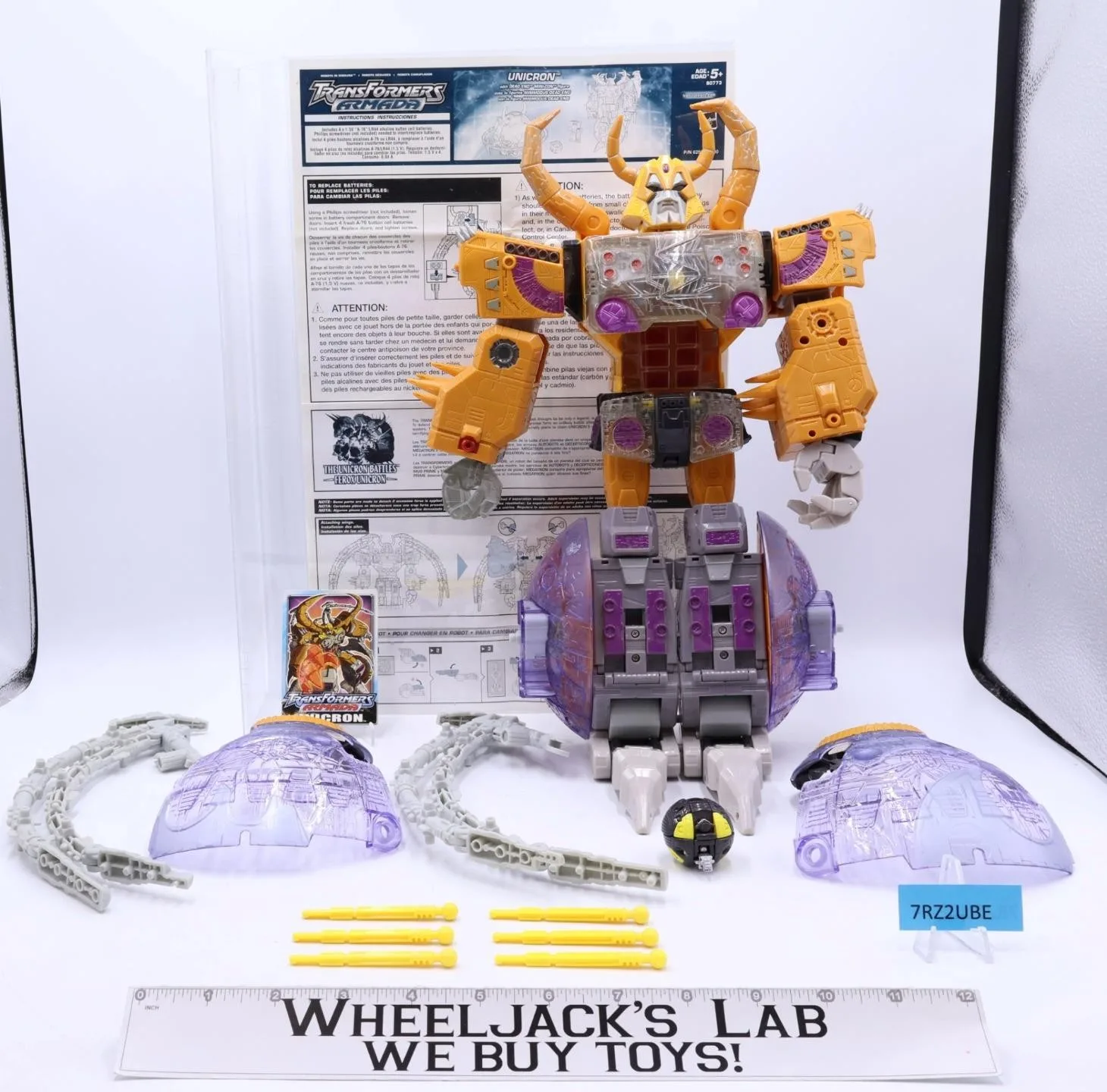 Unicron 100% Complete Transformers Armada Supreme Class 2003 Action Figure