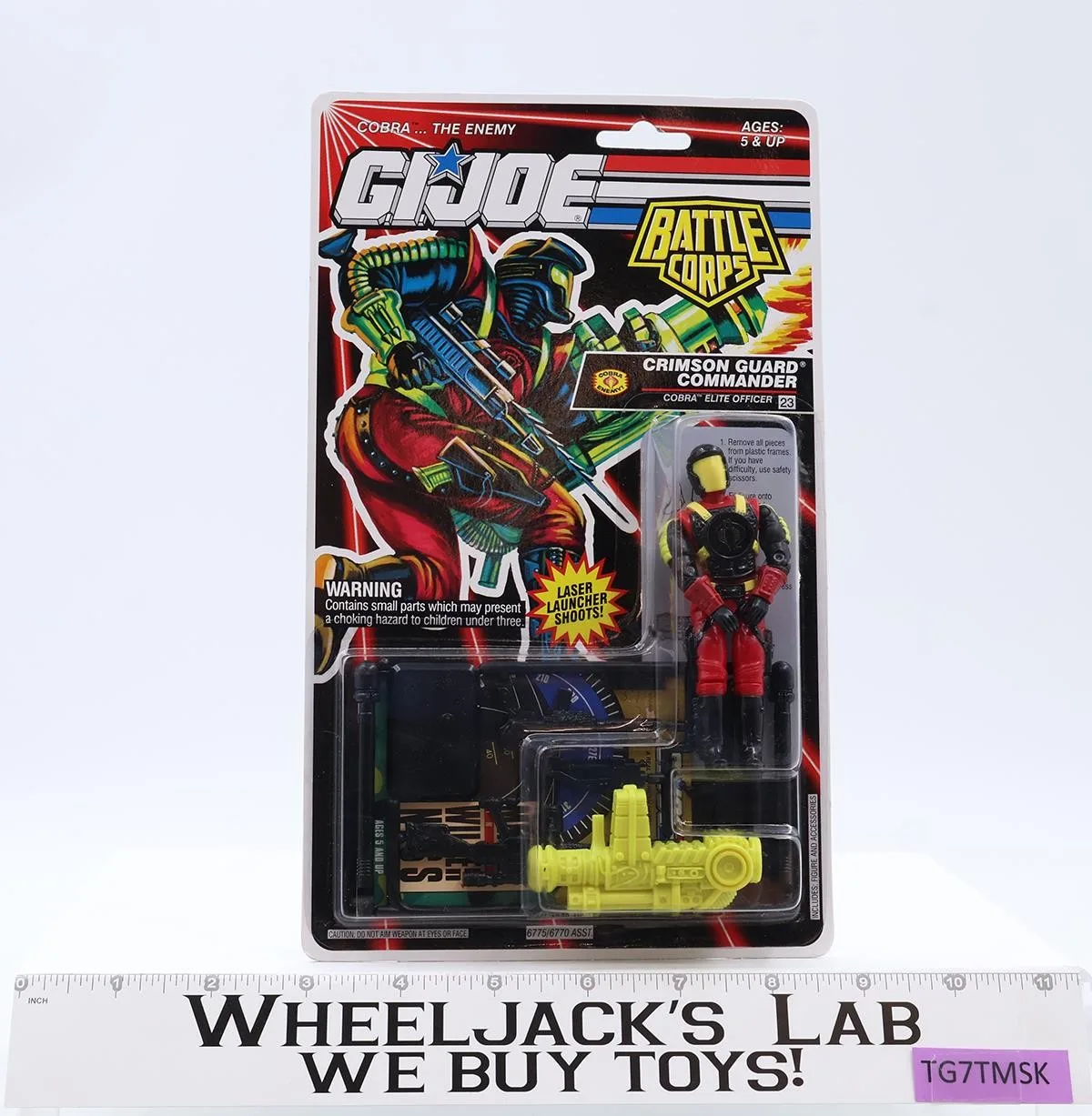 Crimson Guard Commander Battle Corps GI Joe 1992 Hasbro Vintage Figure NEW MOSC