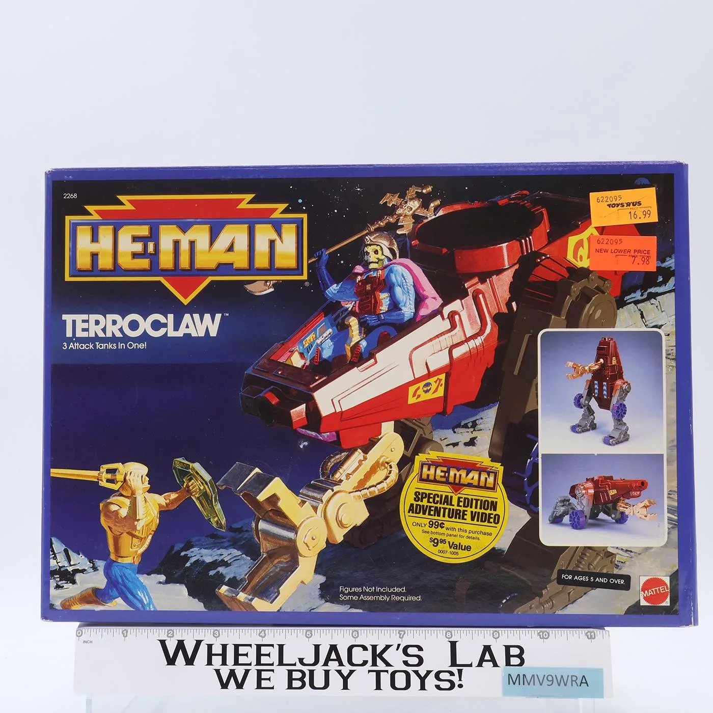 Terrorclaw New Adventures of He-Man 1989 Mattel Action Figure Vehicle NEW SEALED