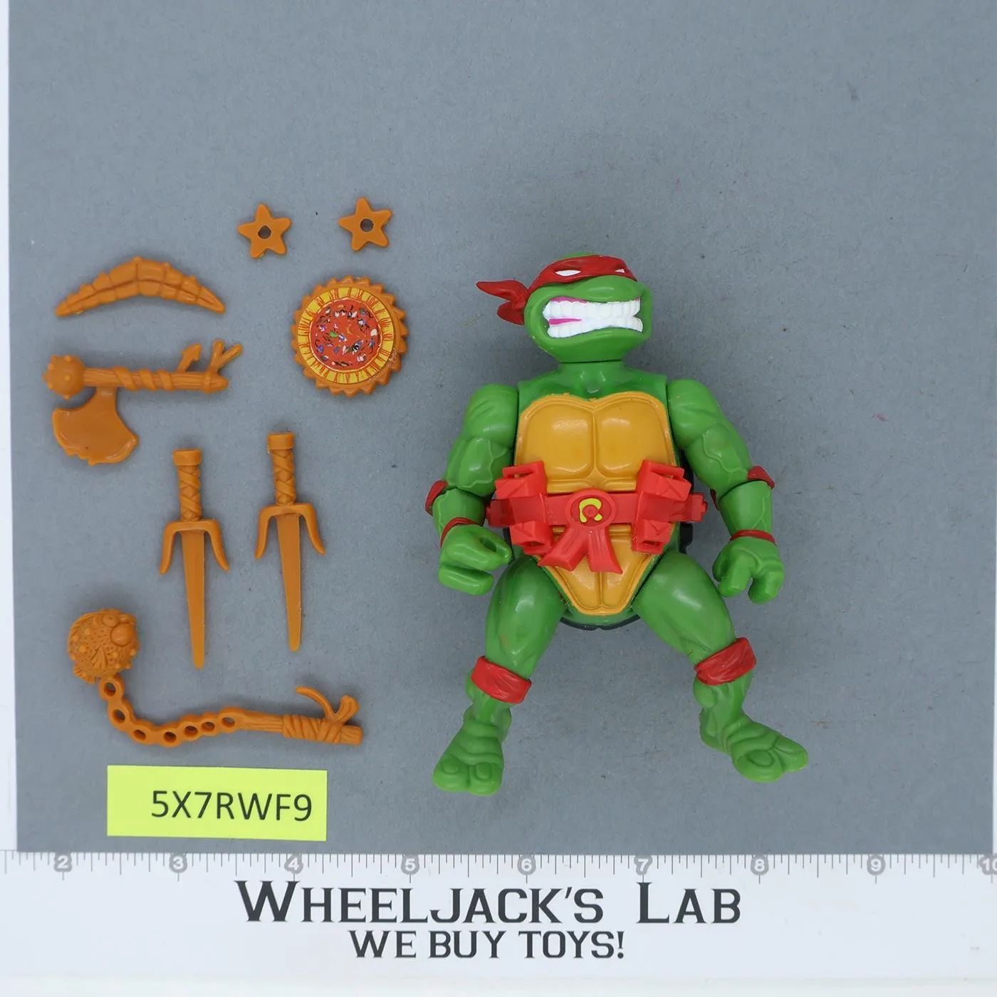 Storage Shell Raphael 100% Complete Teenage Mutant Ninja Turtles Playmates 1991