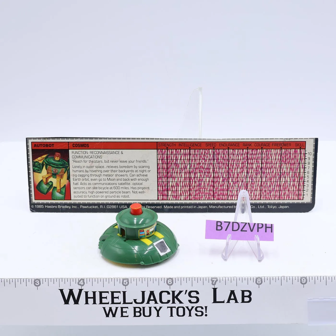 Cosmos 100% Complete Vintage 1985 G1 Transformers Hasbro Action Figure