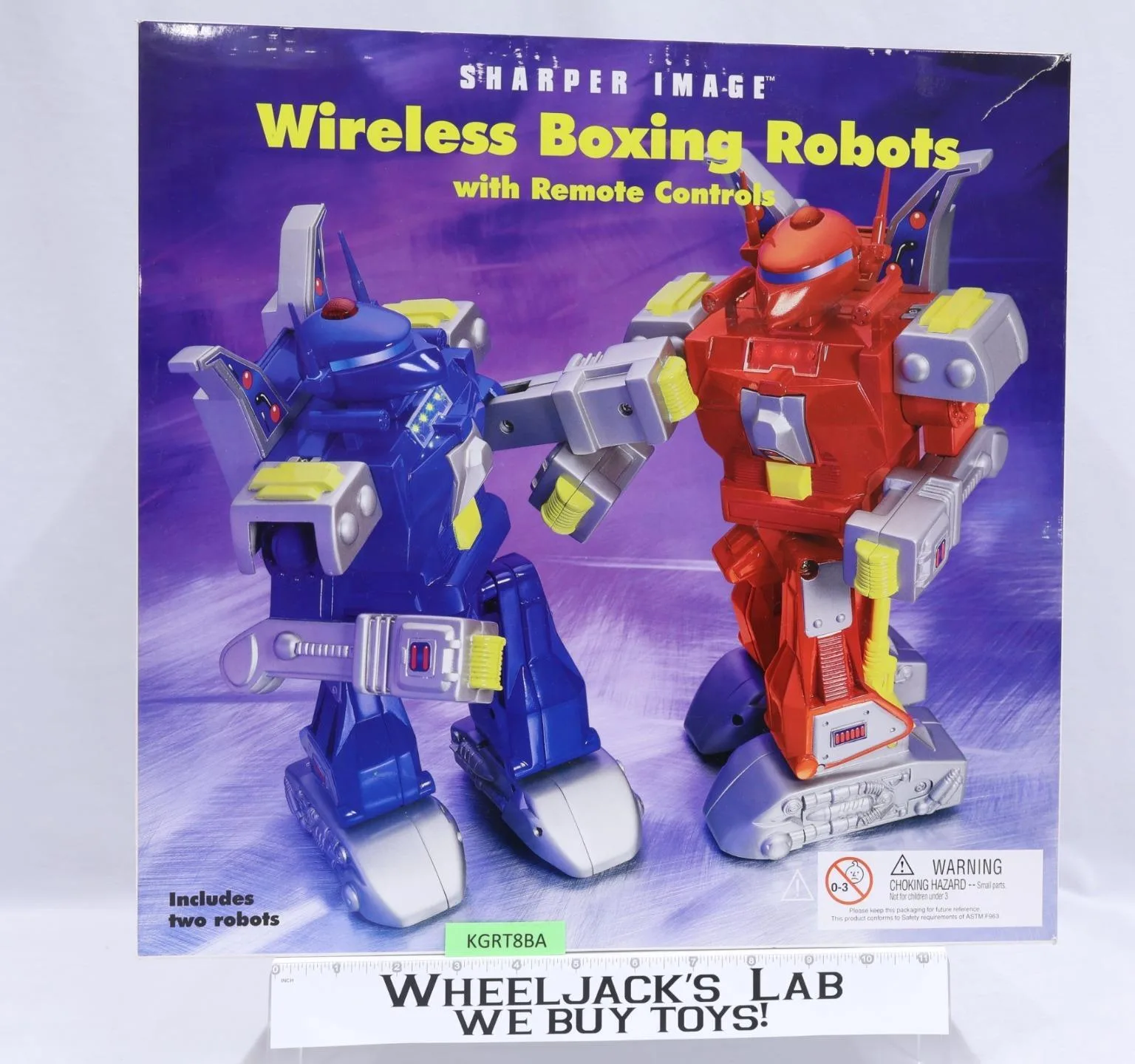 Wireless Boxing Robots Sharper Image Remote Controlled Action Figure Set