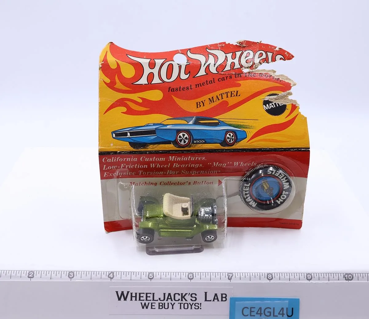 Hot Heap Antifreeze Hot Wheels 1968 Mattel Vintage Redline Blister USA New MOSC