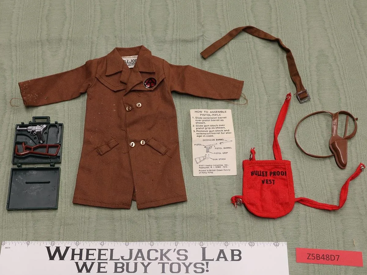 GI Joe Adventure Team Secret Agent 1972 Hasbro 12" Accessory Outfit