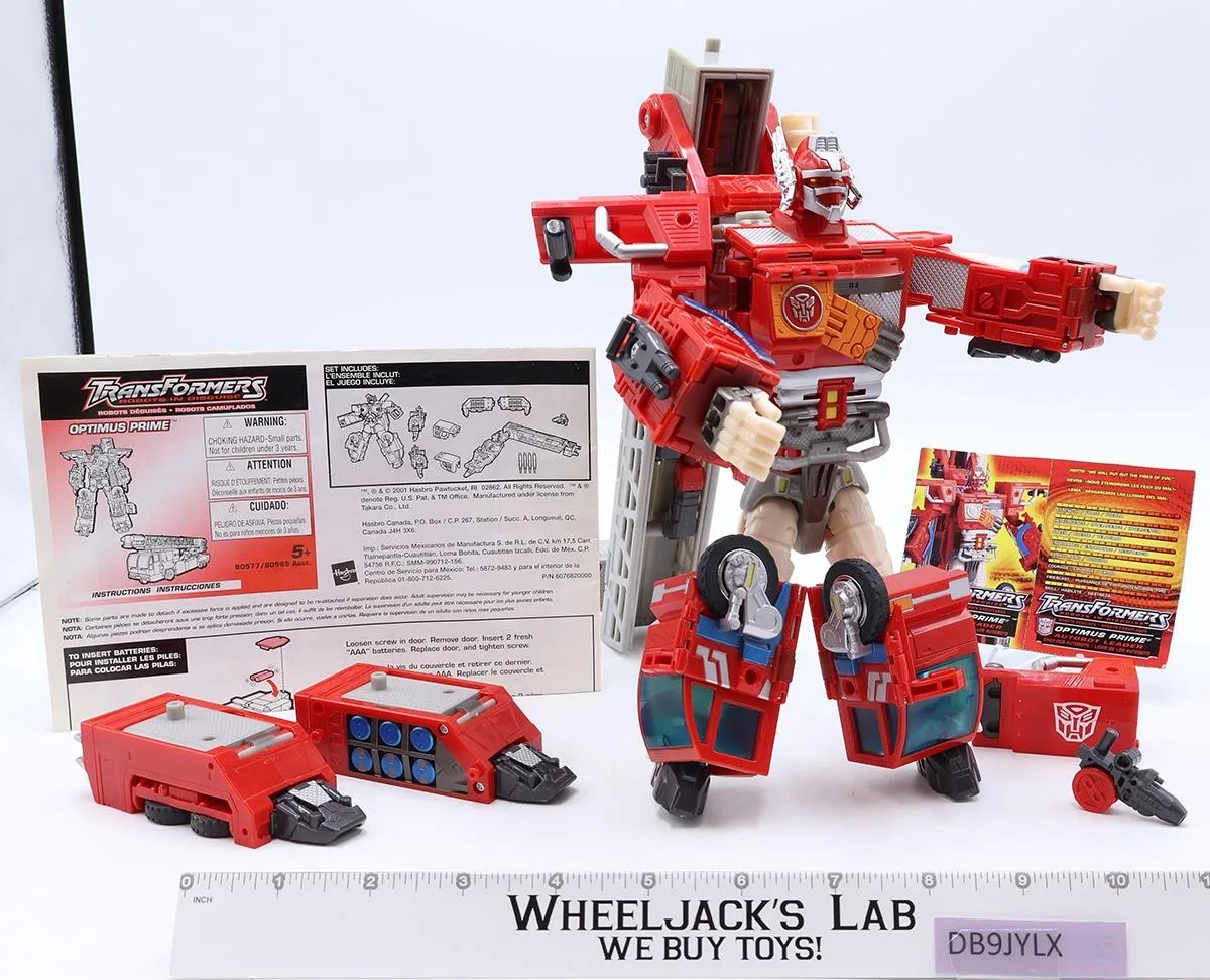Optimus Prime 100% Complete Transformers Robots in Disguise 2001 WORKS Figure