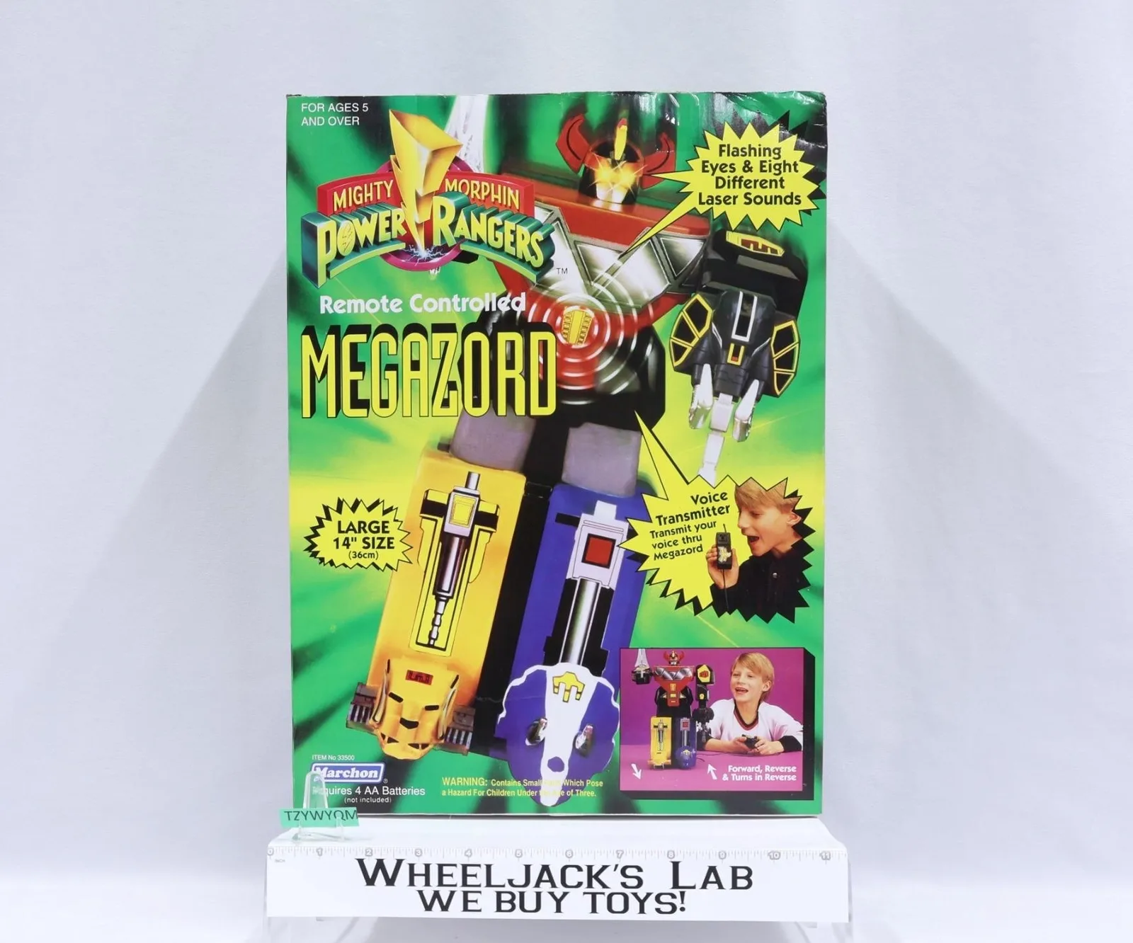 Remote Controlled Megazord Mighty Morphin Power Rangers 1994 Marchon Figure MISB