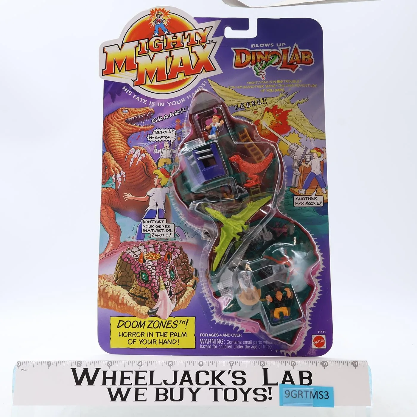 Dino Lab Doom Zones Mighty Max 1992 Bluebird Toys Playset NEW SEALED