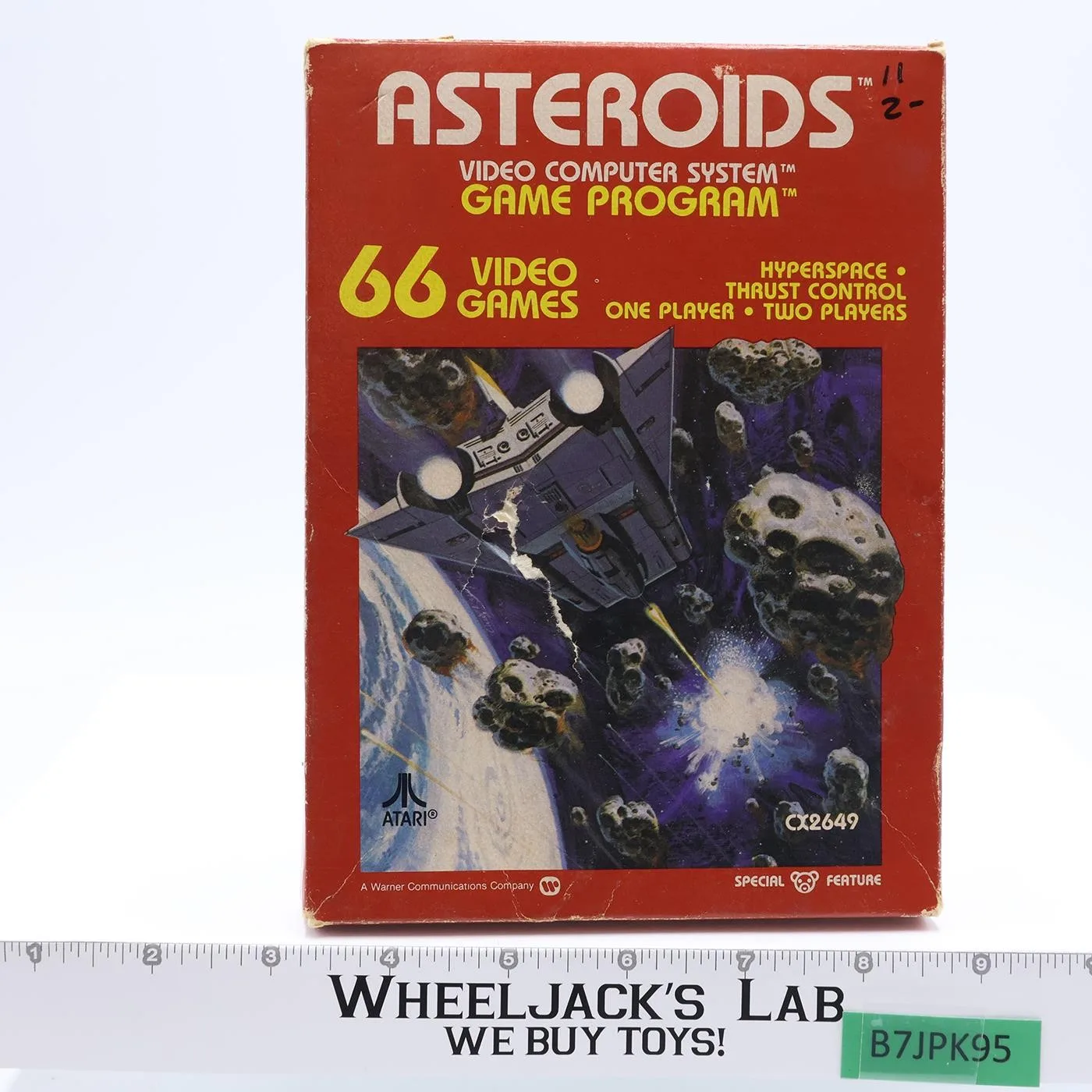 Asteroids W/ Box + Manual ATARI 2600 1981 Vintage Game Cartridge