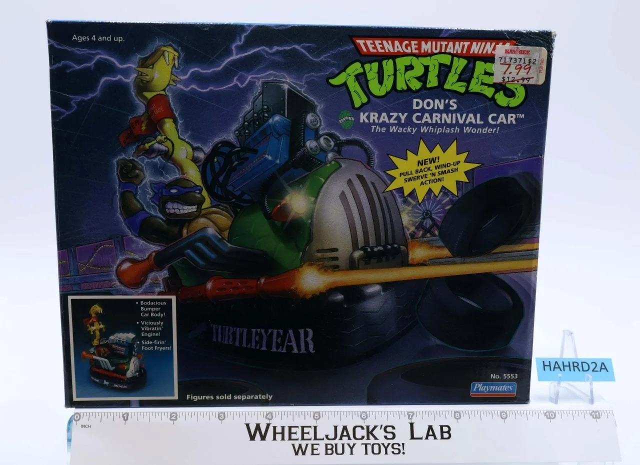 Don's Krazy Carnival Car 100% Complete TMNT 1991 Playmates Action Figure Vehicle