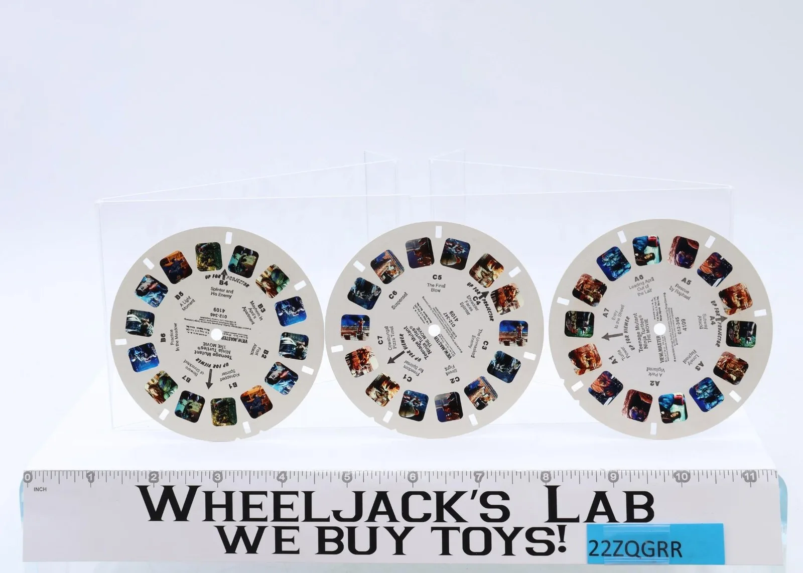 Lot of 3 View-Master Reels Teenage Mutant Ninja Turtles Tyco 1991 Vintage