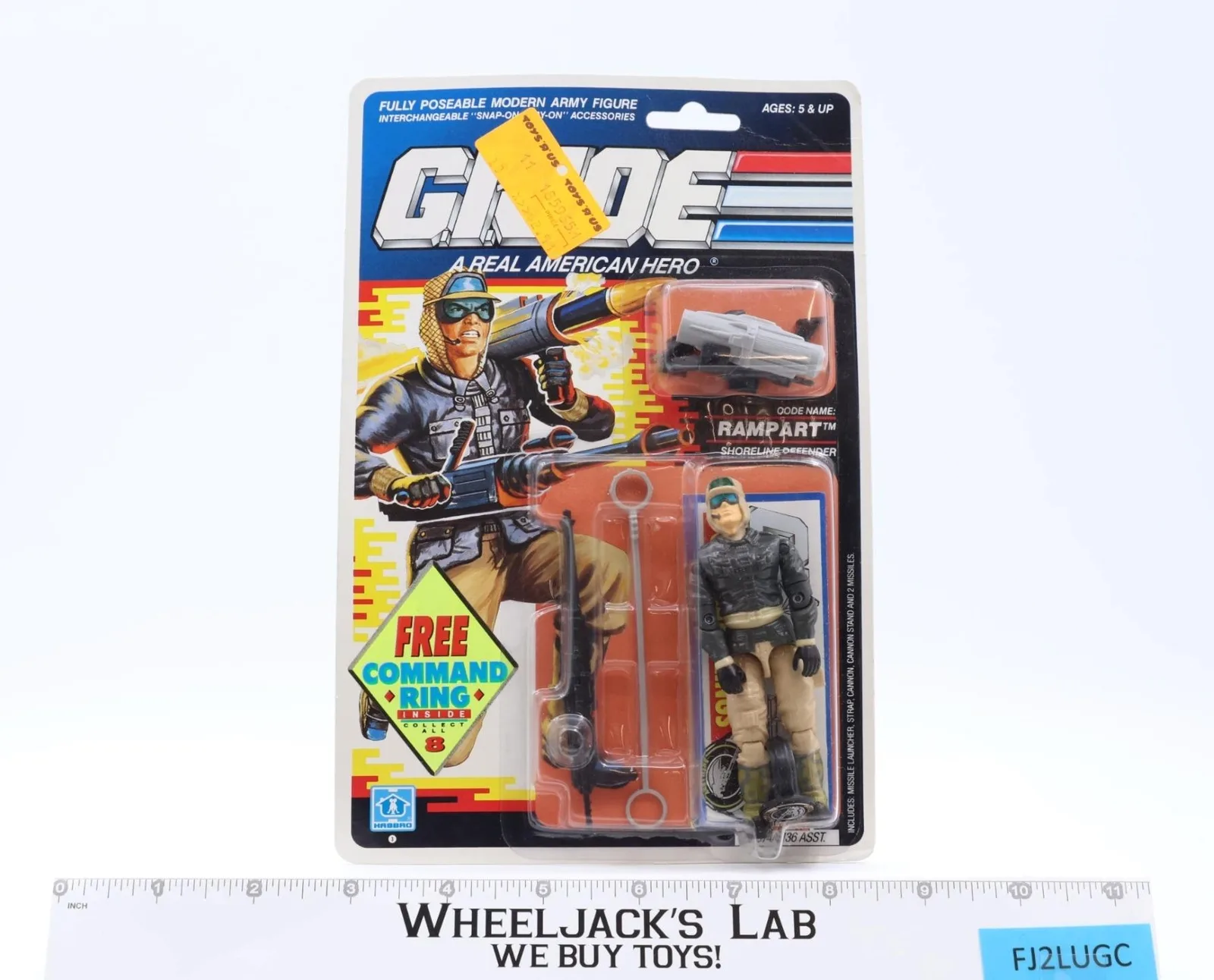 Rampart GI Joe 1990 Hasbro Vintage Action Figure NEW MOSC SEALED