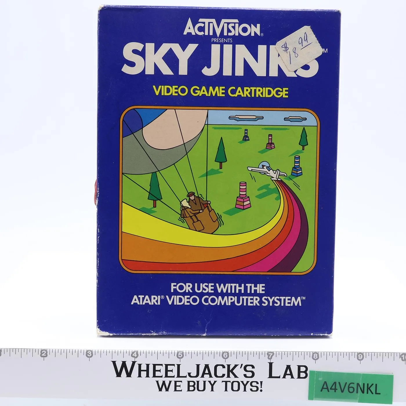 Sky Jinks W/ Box + Manual ATARI 2600 1982 Vintage Game Cartridge