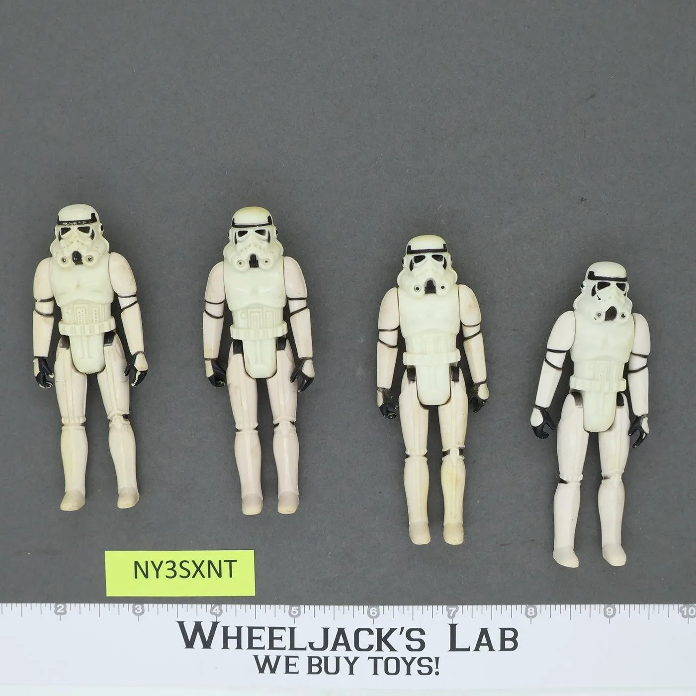 Lot of 4 Star Wars Imperial Stormtroopers 1980s Kenner Vintage Action Figures