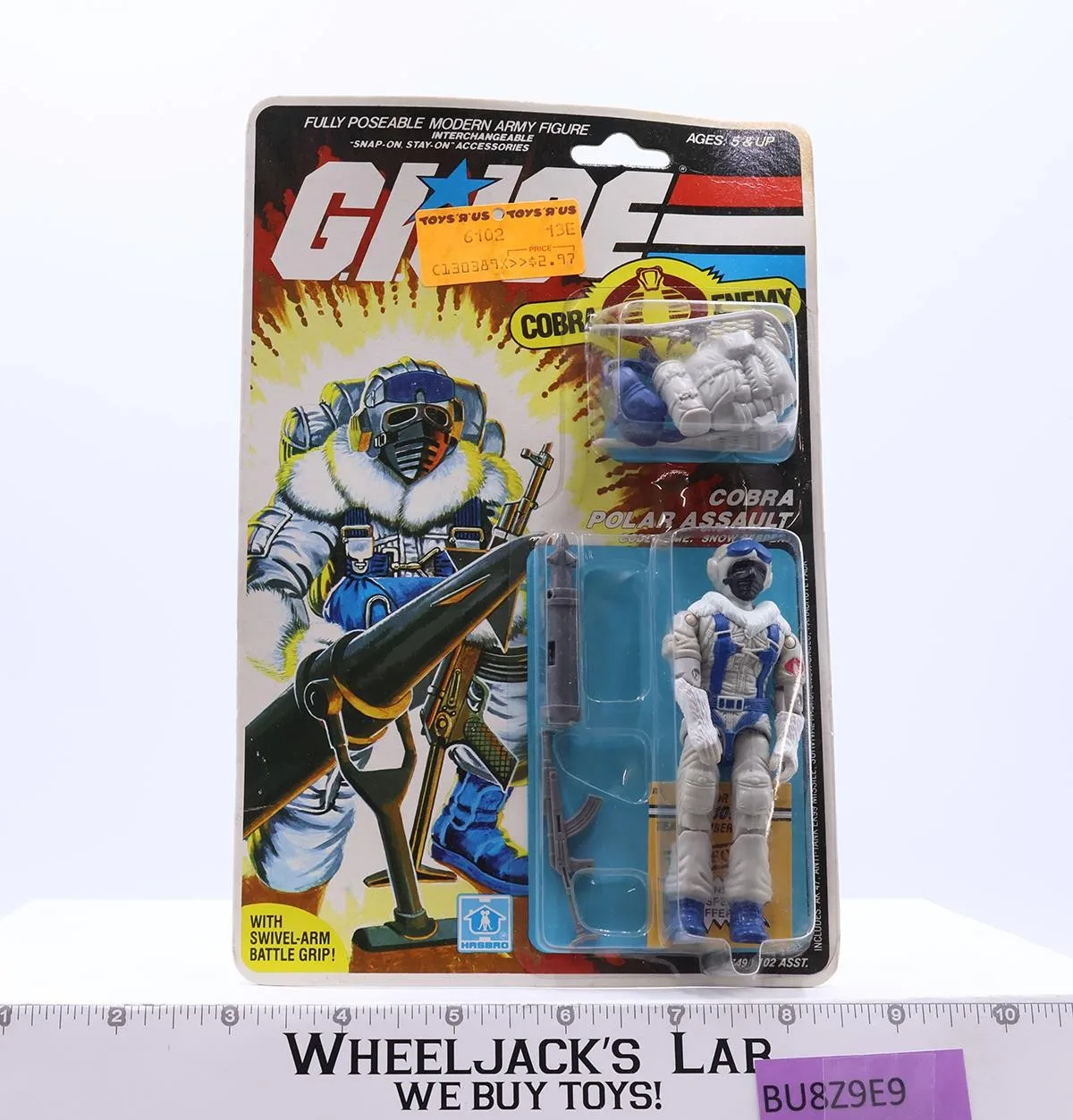 Snow Serpent 34 Back GI Joe 1985 Hasbro Vintage Action Figure NEW MOSC SEALED