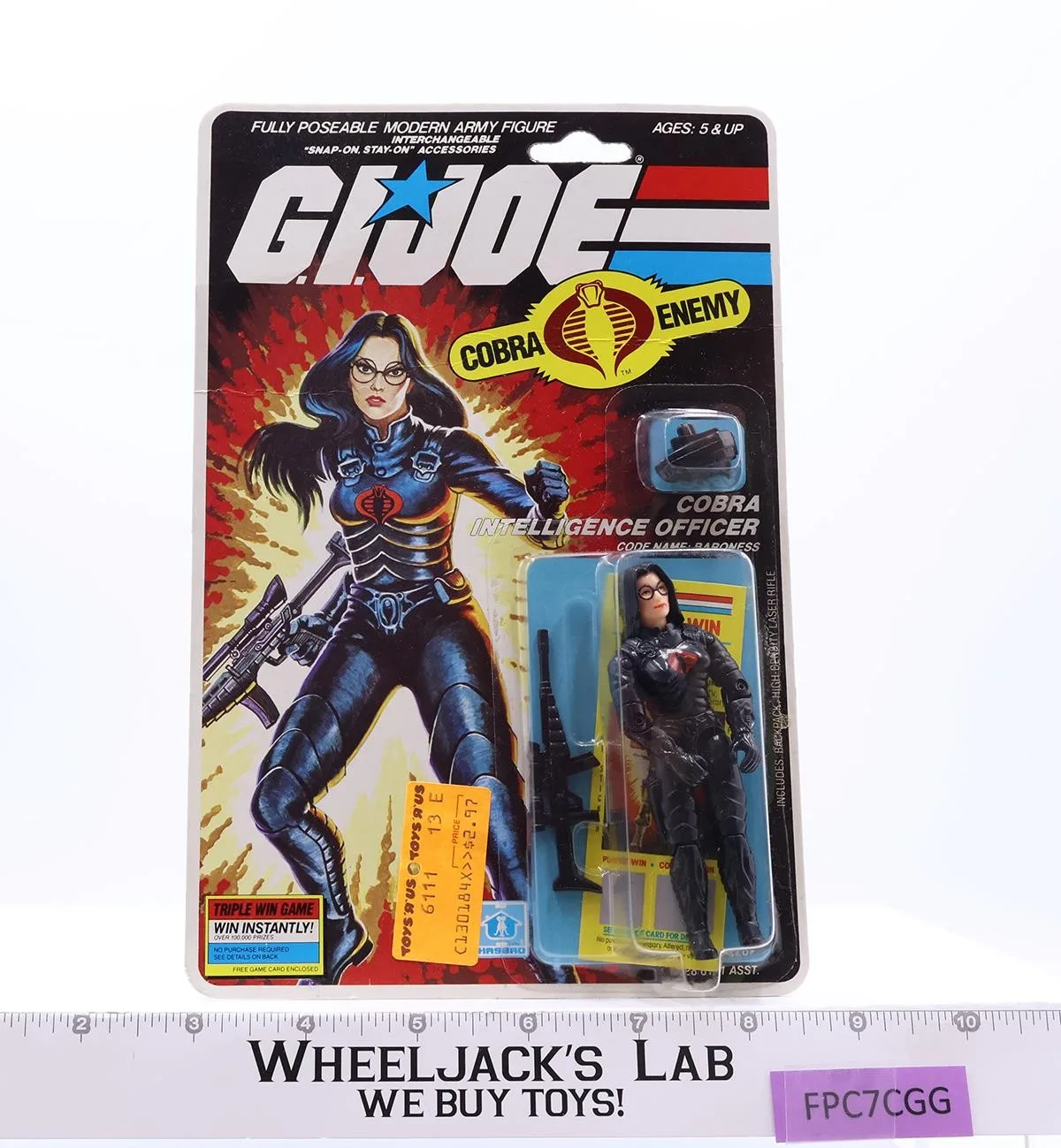 Baroness 34 Back GI Joe 1985 Hasbro Vintage Action Figure NEW MOSC SEALED
