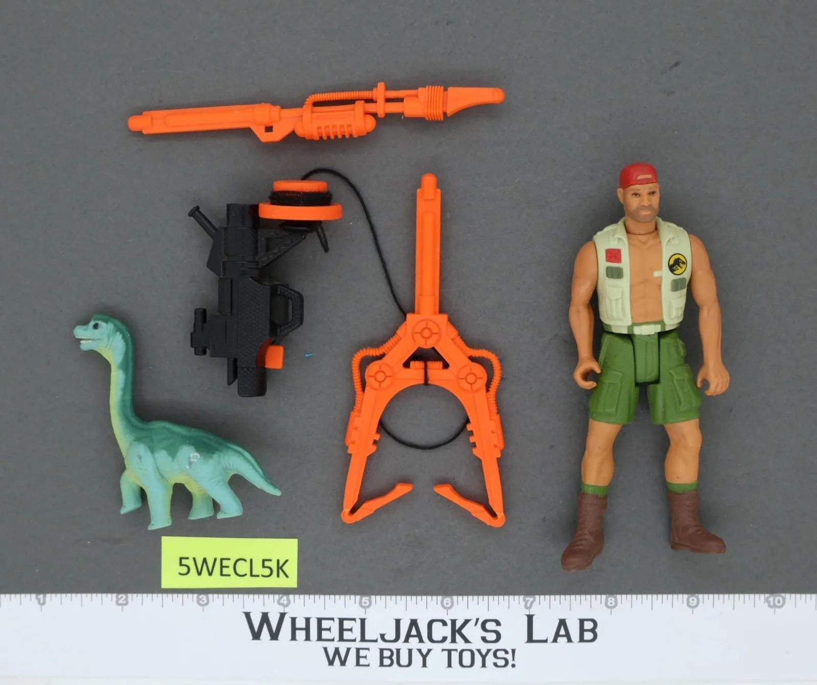 Harpoon Harrison 100% Complete Jurassic Park Series 2 1993 Kenner Vintage Figure