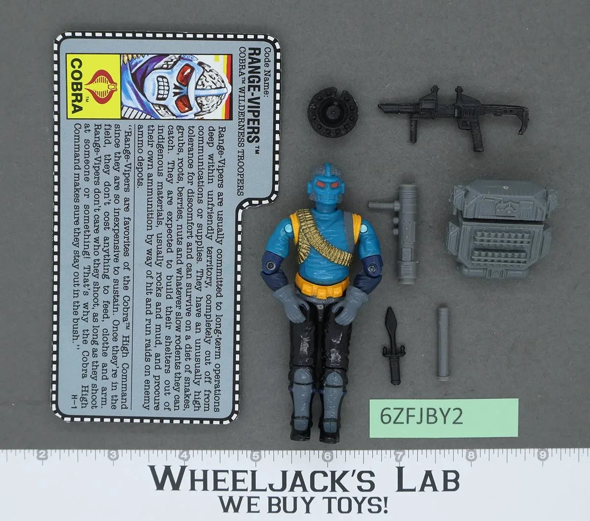 Range-Vipers V1 100% Complete 1990 G.I. Joe Hasbro Vintage Action Figure