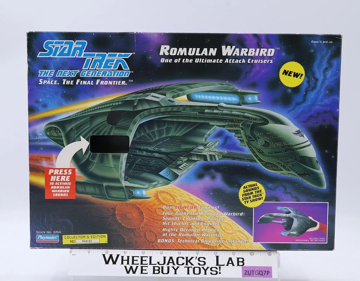 Romulan Warbird Star Trek The Next Generation 1992 Playmates Vehicle NEW MIB