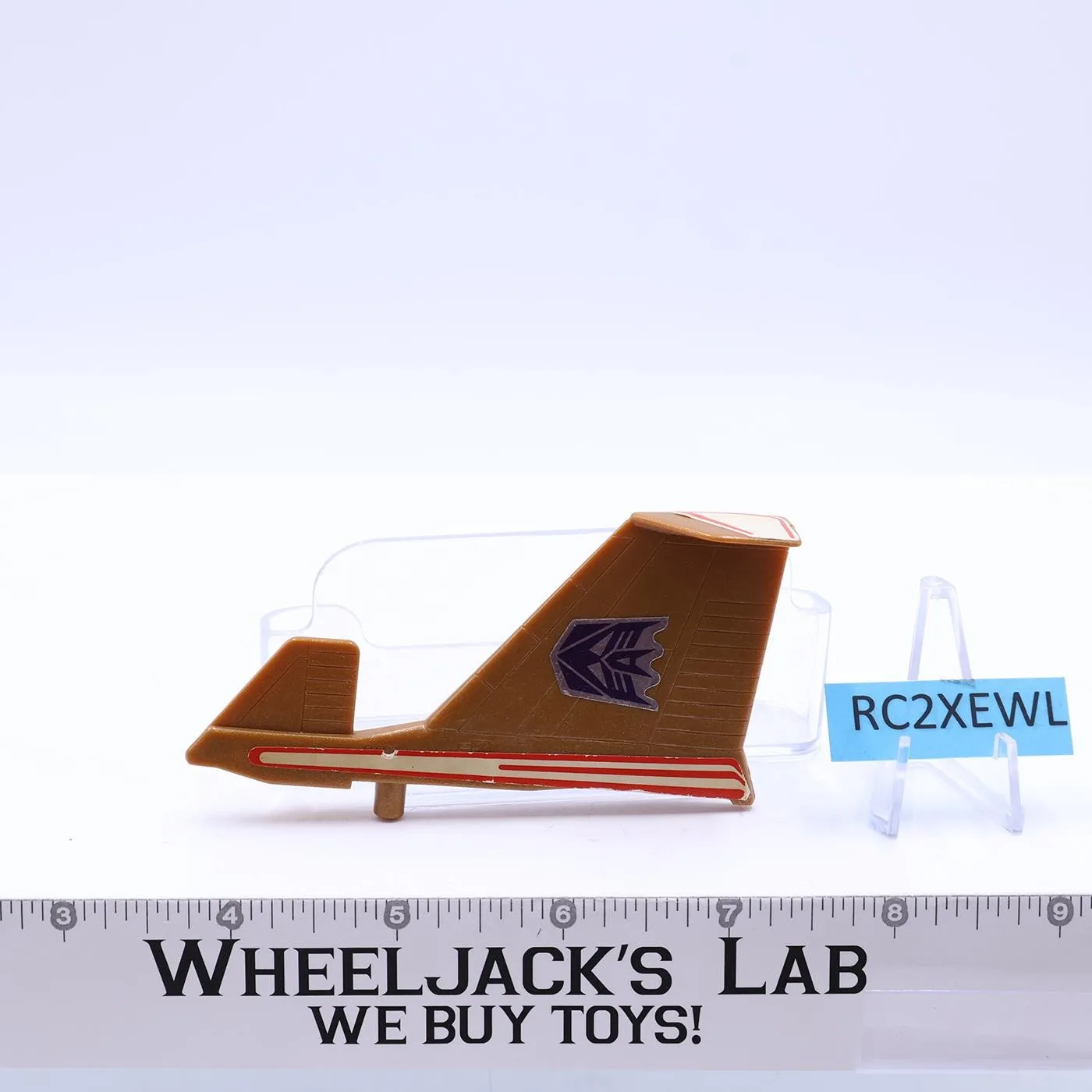 Dirge Large Right Wing STICKERED 1985 Vintage Hasbro G1 Transformers