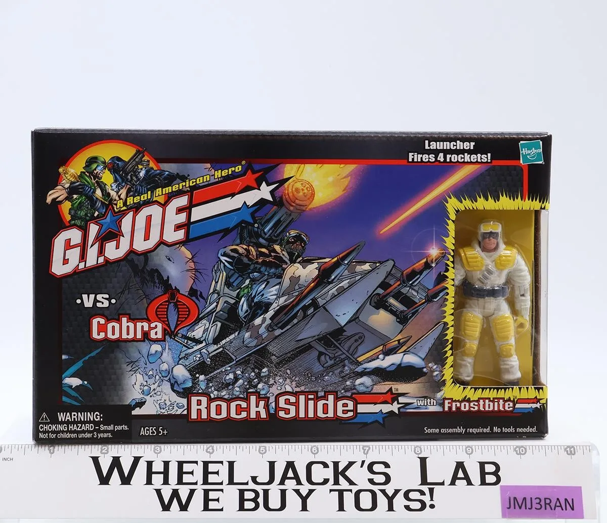GI Joe vs Cobra Rock Slide Frostbite ARAH 2001 Hasbro Vehicle NEW MISB