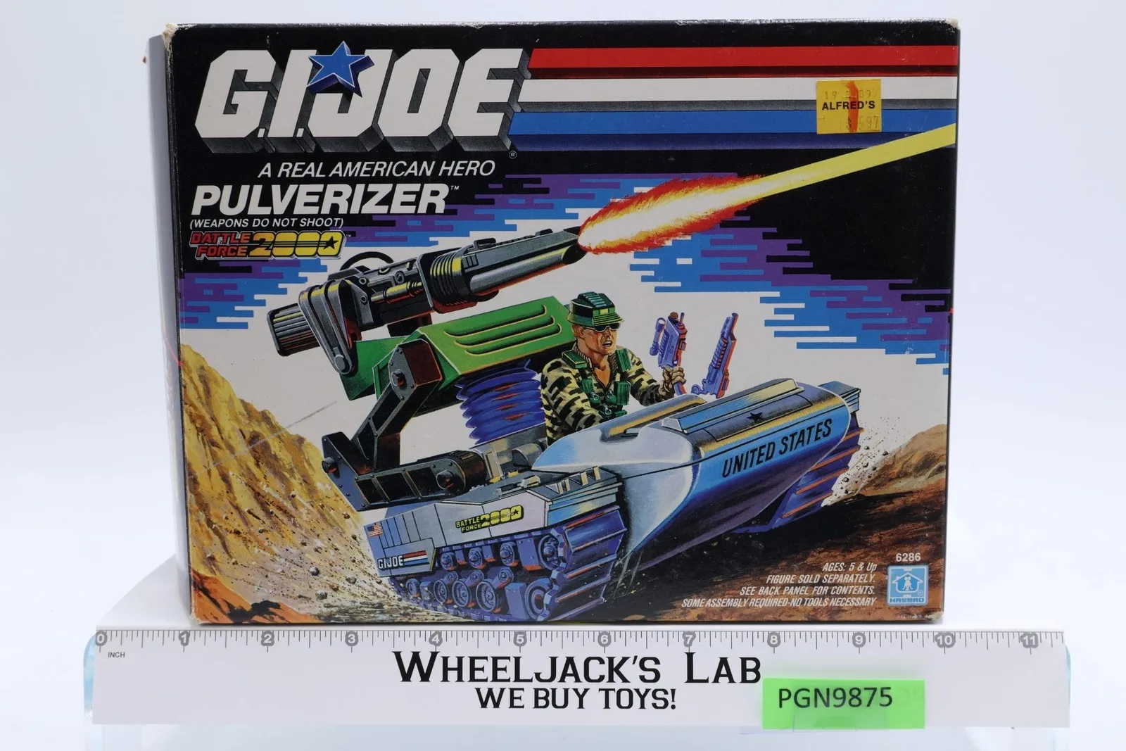 Pulverizer 100% Complete GI Joe Battle Force 2000 1988 Hasbro Action Figure