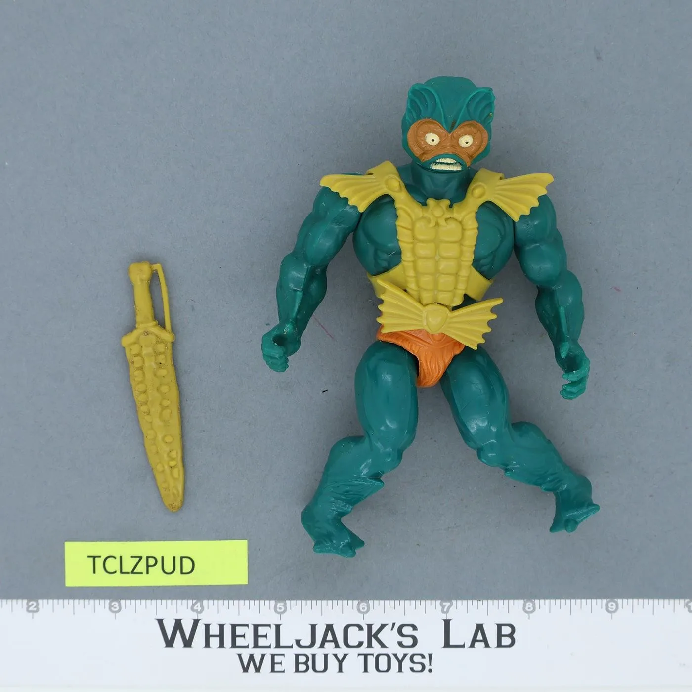 Mer-Man 100% Complete He-Man Masters of the Universe MOTU 1984 Vintage Action.