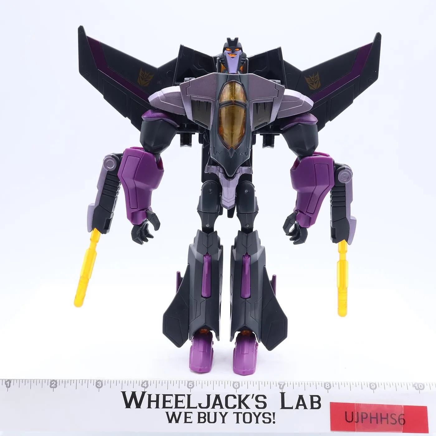 Skywarp 100% Complete Voyager Class Transformers Animated 2008 Hasbro