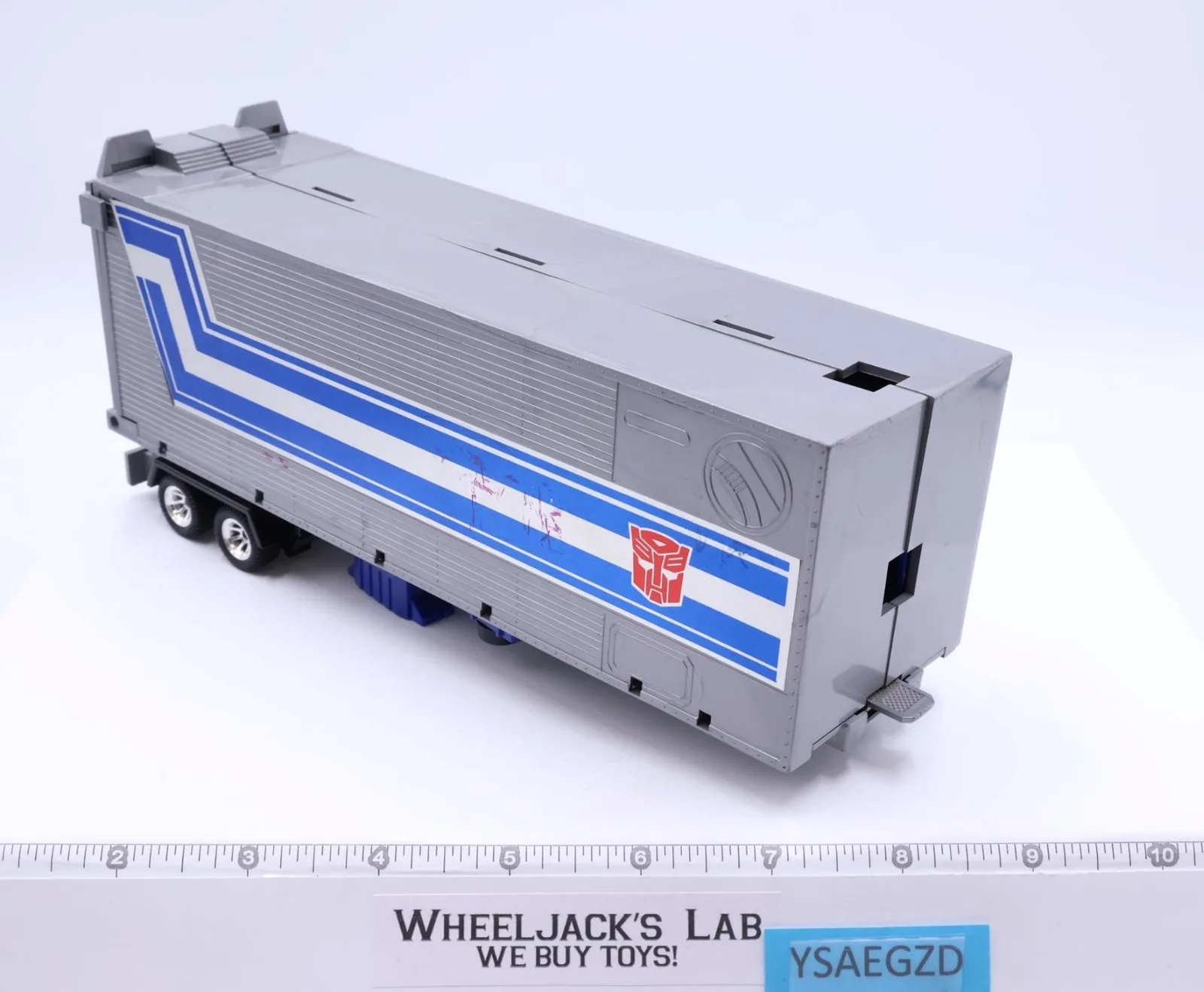 Optimus Prime Trailer LIGHT-BLUE Only Vintage 1985 G1 Transformers Hasbro