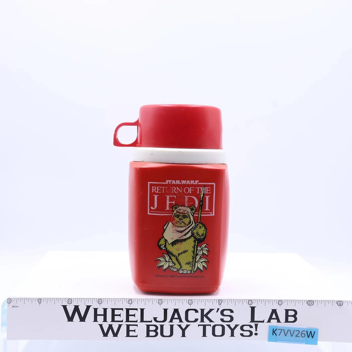 Wicket Thermos ONLY RED LID Return of the Jedi Star Wars Thermos 1983 Vintage